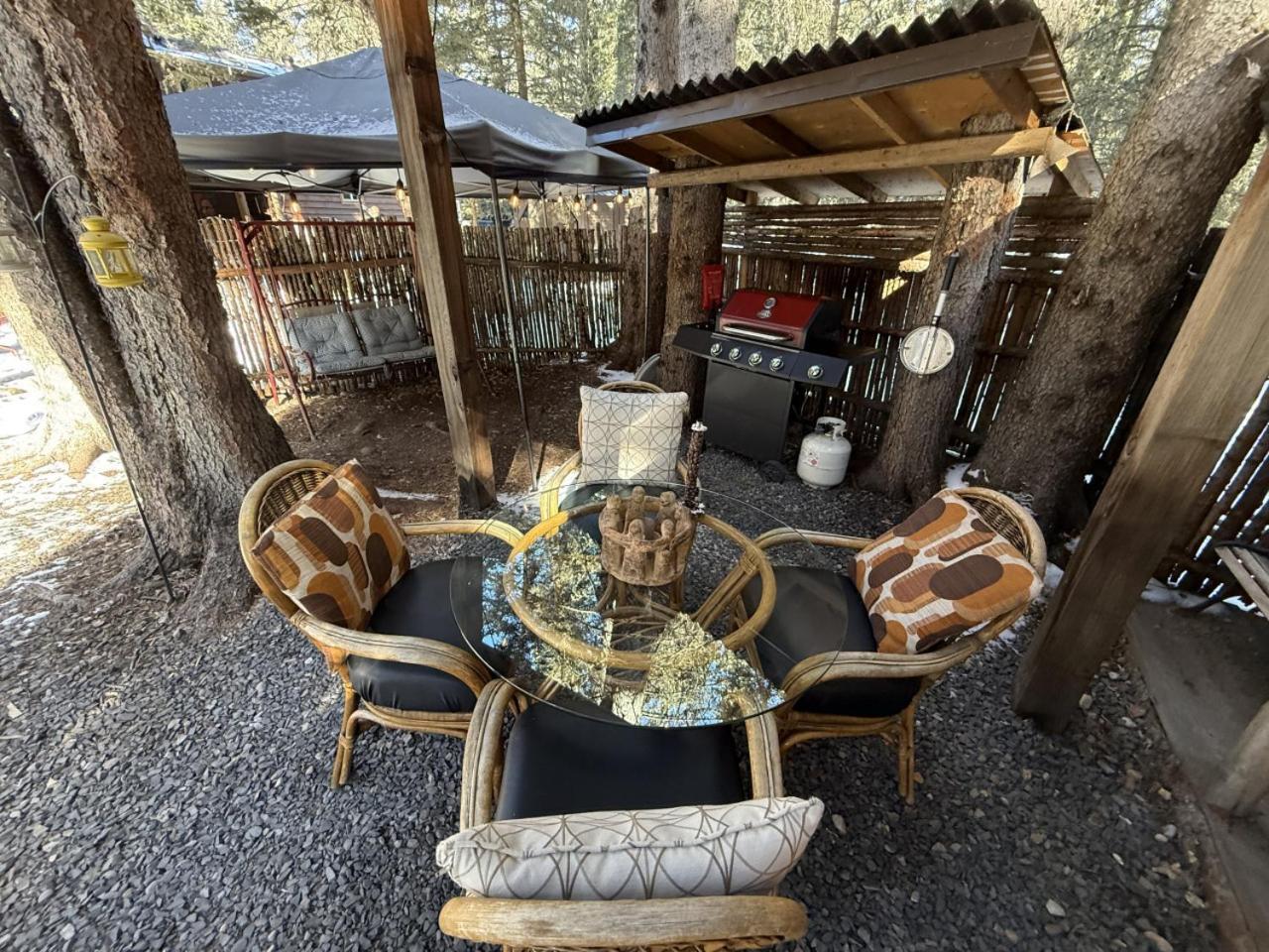 Rustic Cozy Cabin With Hot Tub Bragg Creek Exteriör bild