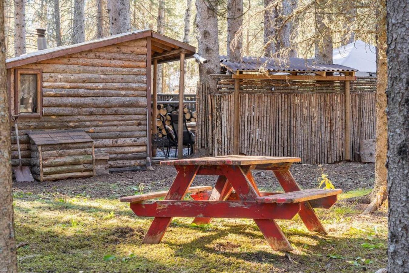Rustic Cozy Cabin With Hot Tub Bragg Creek Exteriör bild